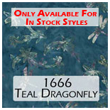 1666 teal dragonfly